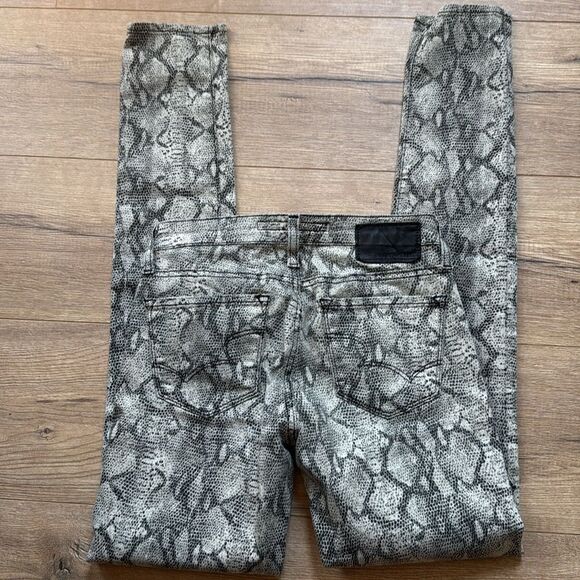 Big Star Gray Snake Print Jeans 1974 size 26 pant designer leggings - Picture 5 of 5